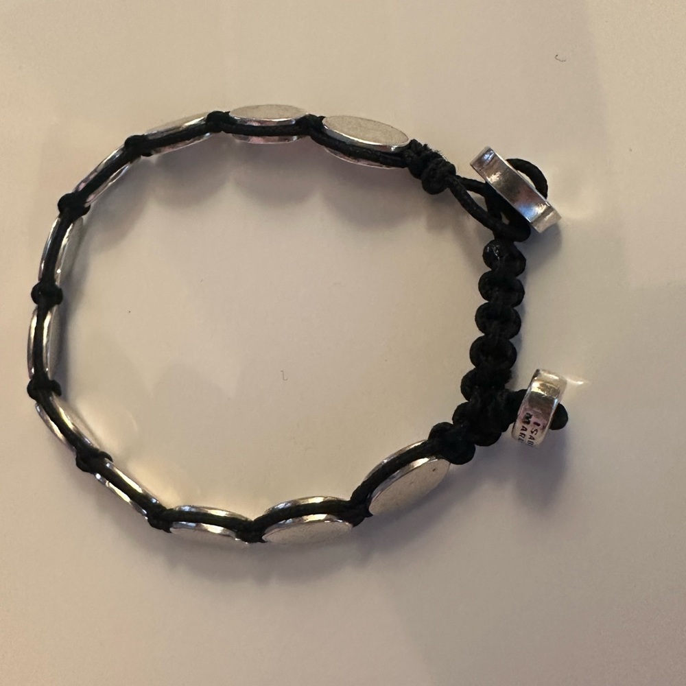 Isabel Marant Silver and Black Bracelet